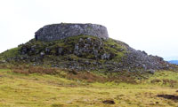 Brochs a Pictish round tower on Skye, west coast Scotland