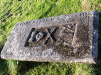 A tomb stone at church of St Columba’s by Skeabost on Skye